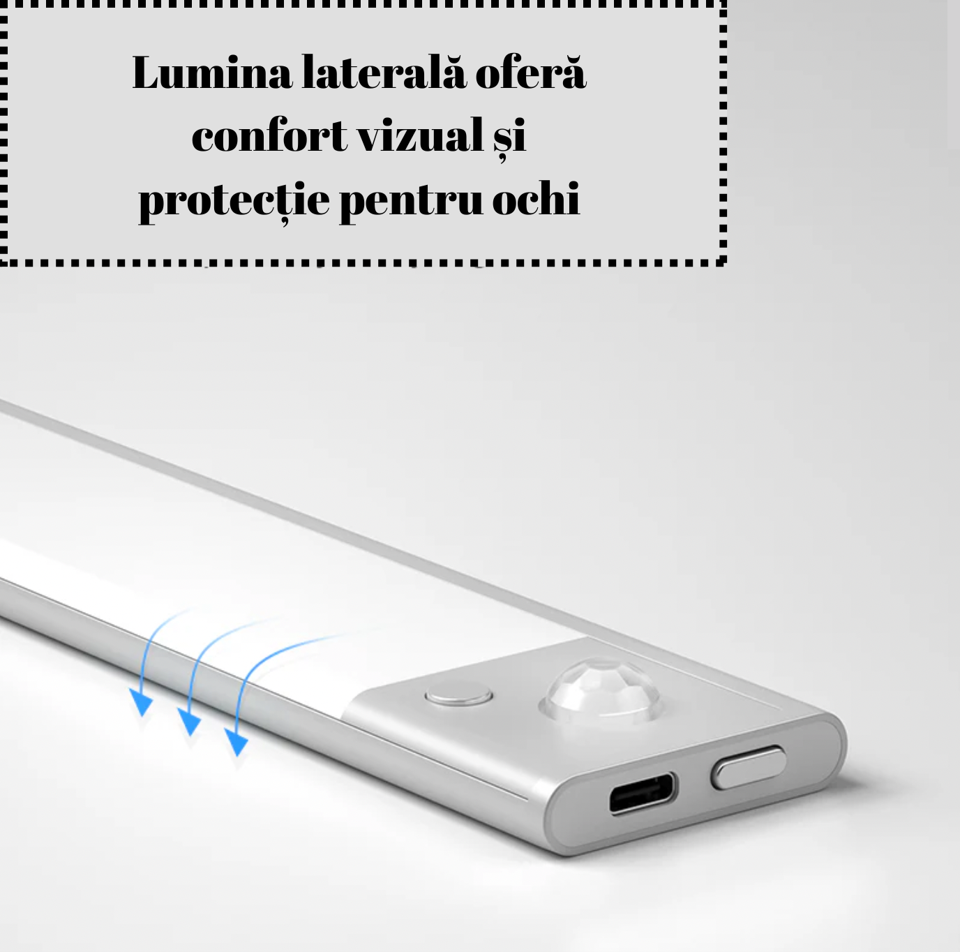 Lampă LED Wireless cu Senzor de Mișcare și Fixare Magnetică