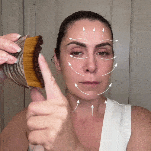 Perie pentru drenaj limfatic, lifting facial și îngrijirea pielii